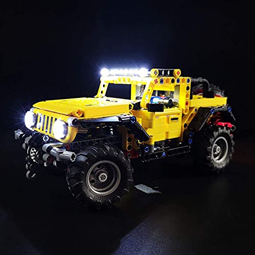 FYHCY LED Beleuchtungsset für Lego Technik Jeep Wrangler 42122 LED-Licht für Lego Technik (Lego Modell Nicht Enthalten…