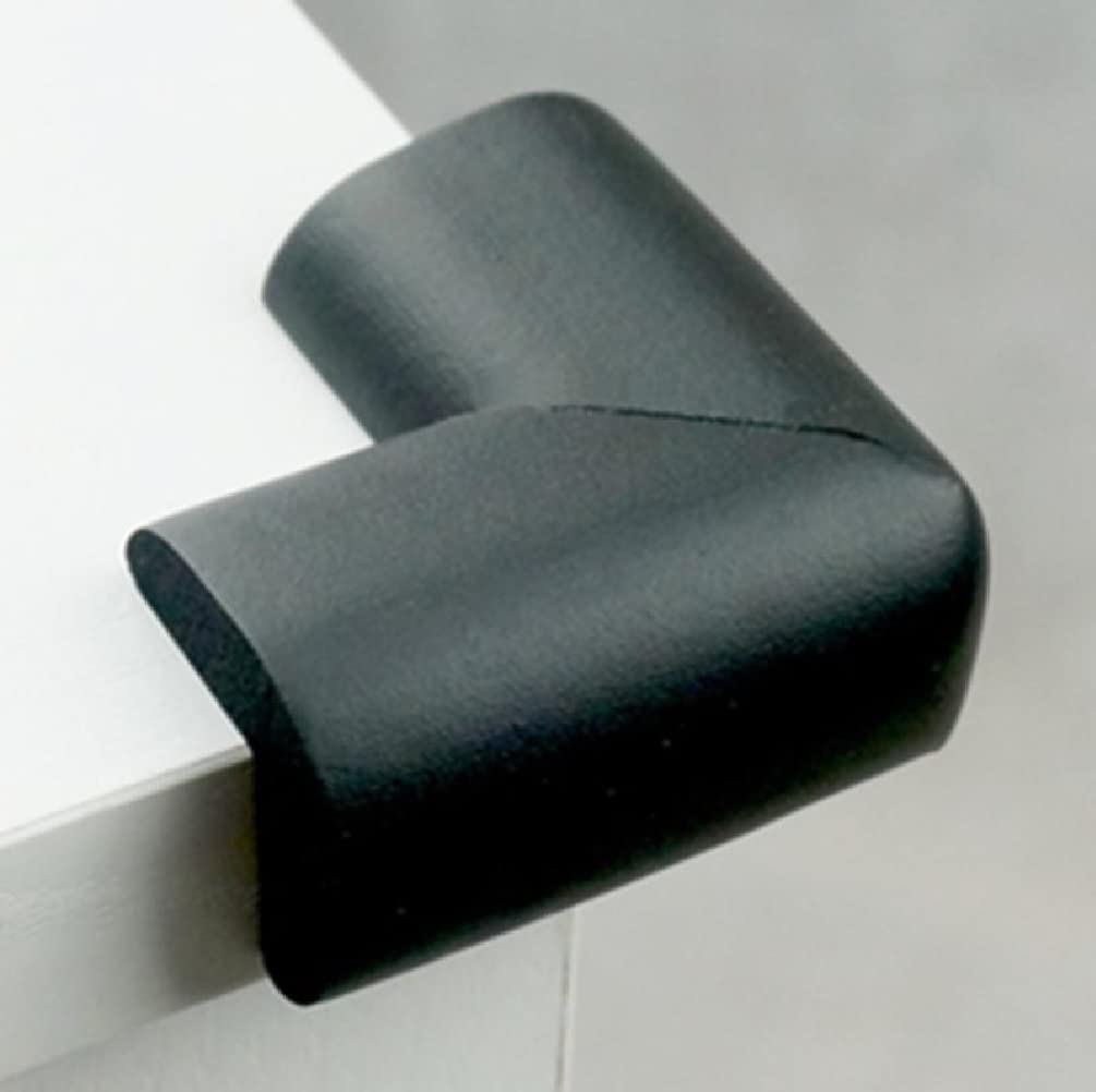 Prostuff.in 4 Pcs L Shape Baby Child Clear Corner Protector Safety Cushion Table Desk Bed Edge Guards, Black