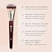BK BEAUTY BRUSHES - 101 CONTOURED FOUNDATION BRUSH - Contoured Foundation Brush - Foundation Makeup Brushes - Face Brush For Liquid Or Cream Foundations