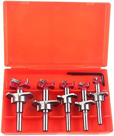 Drill Bits For 5pcs 15-35mm Forstner Drill Bit Adjustable Wood Hole Cutter Carbide 28GF