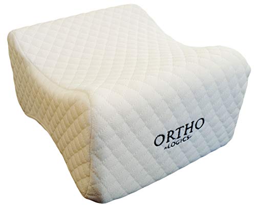 ORTHOLOGICS Knee Pillow - Memory Foam Leg Pillow Ideal for Back Knee Pain Side Sleepers Hip Pregnancy Spine Pillow OL14