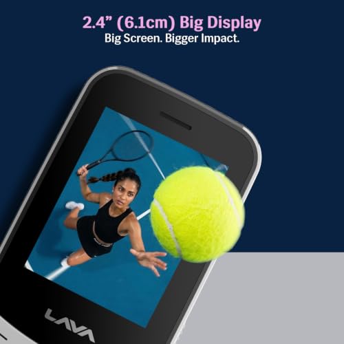 Image of Lava A7 Torch 2026 Dual Sim Keypad Mobile Phone (with Instant Slide Torch)| 2.4 inch Big Display | Powerful Battery Backup |Type C Charging | Vibration Alert | Camera | Wireless FM & Bluetooth - Black