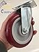 5 inch (Set of 4) with 4 Swivel Casters- Poly Tread, Sealed Industrial Bearing Wheels - Foghorn Construction