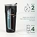 Splitflask 2-in-1 Hot & Cold Vacuum Insulated 30oz Tumbler, Stainless Steel, Dual Chamber, Leak-Proof, BPA-Free, Split Cup, 2 Drink, 2 Sides, Cup Holder Friendly, Coffee & Water (Hartley Black)