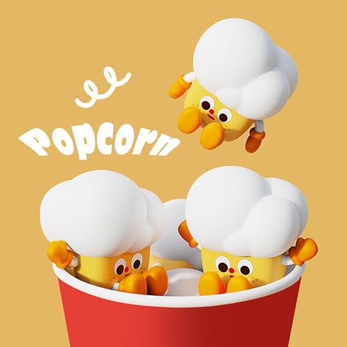Lámpara de mesa Popcorn, luz nocturna de silicona recargable miniatura 2