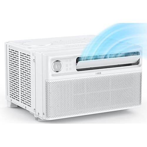 Dreo Inverter Window Air Conditioner, 8000 BTU AC Unit for Room Bedroom, Easy Installation, 42db Ultra Quiet, 35% Energy Savings, Cools Up to 350 sq ft, White,DR-HAC002