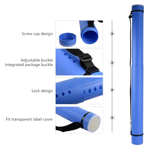 Support d'affiche rond d'architecte avec sangle télescopique de précision - 6