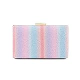 El tamaño de las bolsas de embrague brillantes es de 20 * 13 * 4 cm. Esta bolsa puede contener teléfono celular, bolsa de tarjeta, llaves, perfume, lápiz labial al mismo tiempo ...