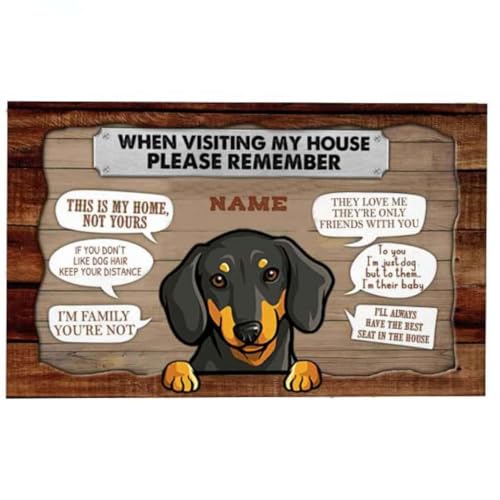 ���փ}�b�g �h�b�O�n�E�X��K���ۂ́A�`���b�g�{�b�N�X�o�[�W�������p�[�\�i���C�Y���Ă��������B 50×80cm doormat When Visiting Dog House Please Remember Chatting Box Version Per