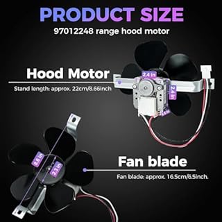 97012248 Range Hood Fan Motor Replacement Part - Replacement for Broan Replacement for Kenmore Range Hood - Replaces 99080492 S97012248 ER97012248 AP4527731 99080363 97005161 97011218 97015415