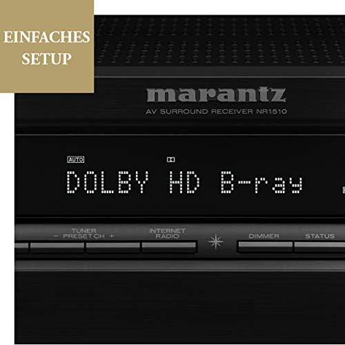 Marantz NR1510 display showing Easy Setup