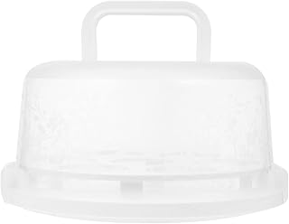 FUNOMOCYA 1 Set Box Portable Cake Box Mini Cupcake Container Cupcake Carrier Cupcake Holder Cake Server Cupcakes Containers Plastic Food Containers Transparent Cake Case Dome White Fruit Box