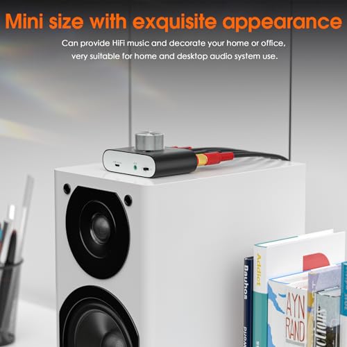 Image of Nobsound Mini Bluetooth 5.0 Stereo Amplifier for Passive Speakers | 50W x 2 with AUX, USB Audio and Bluetooth Inputs, PC Sound Card Function and Power Supply for Home or Office Speakers (Black)