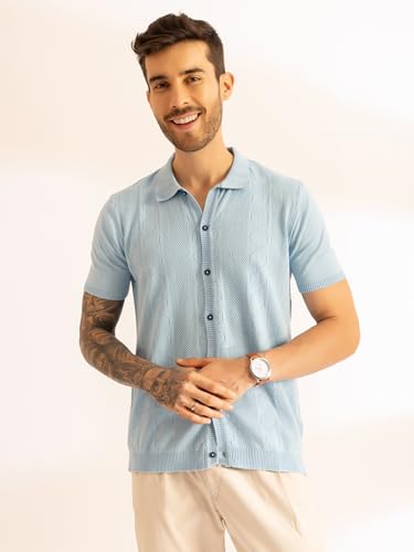 Image of Armisto Men's 100% Cotton Fancy Party Polo T-Shirt /Neutral Colour