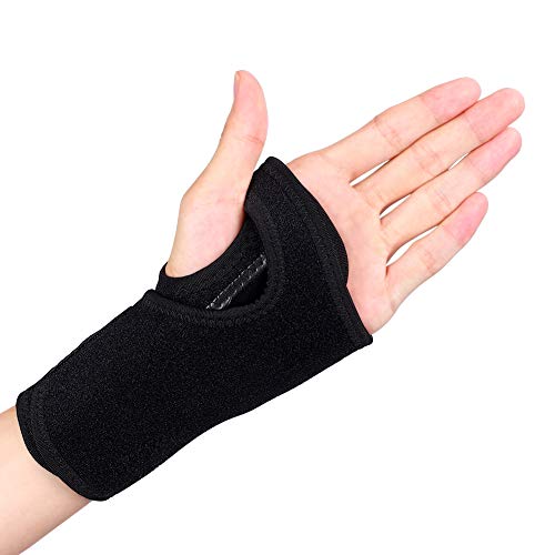 Banda de Sujeción, Soporte de Muñeca con Férula, Ortesis de Muñeca Ajustable, Férula de Muñeca Tendinitis, Aliviar el Dolor del Síndrome del Canal Carpiano, Artritis y Esguinces, Mano Izquierda