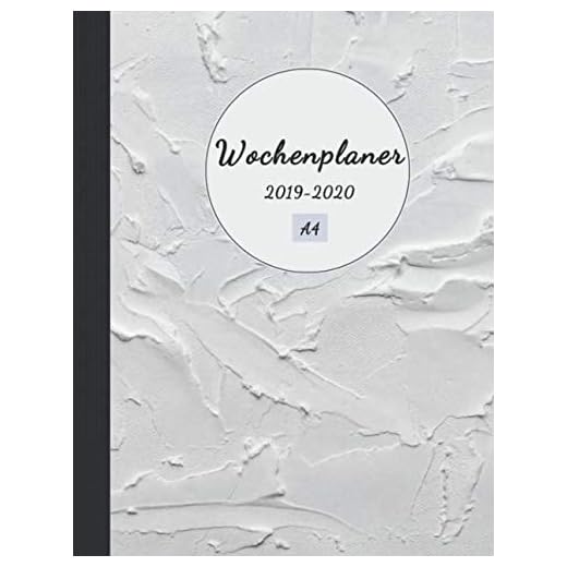 Wochenplaner 2019 2020: Cooler Jahreskalender mit white cream look I September 2019 bis Dezember 2020 I Super Geschenkidee I Verwendbar als Schulplaner und Wochenplaner