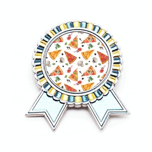 Broche pizza en métal M - Petit cadeau original pour amateur de street food