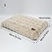 BingoPaw Hundebett Grosse Hunde waschbar: Hundekissen flauschig Plüsch Hundematte für große mittelgroße Hunde, Hundematratze wasserdicht abnehmbar rutschfest, Beige, L 90x60x10 cm
