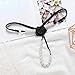 Sekexi 3PCS-Women's Sexy Pearl Tassel Lace Hollow Pendant Sexy Mini T-Shaped Underwear (US, Alpha, Large, Regular, Regular, Black)