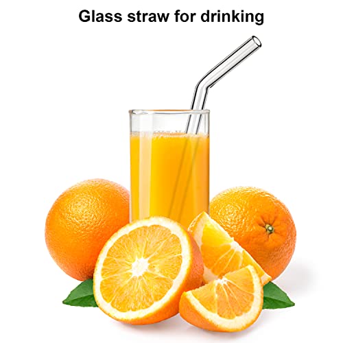 Lifehim Reusable Straws Glass Straw Bulk: 50 Pack Skinny Glass Straws And 40 Pack Wide Glass Straws #TOP4