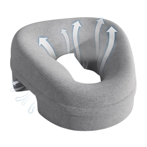 Almohada boca abajo, almohada para dormir de estómago, cojín ergonómico boca abajo, soporte de reposacabezas de masaje, cómodo y propenso, para el hogar, spa, masaje, recuperación, salón, oficina