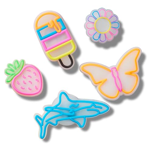 Crocs Paquete de 5 dijes unisex para zapatos, multicolor, talla única, multicolor, Talla única