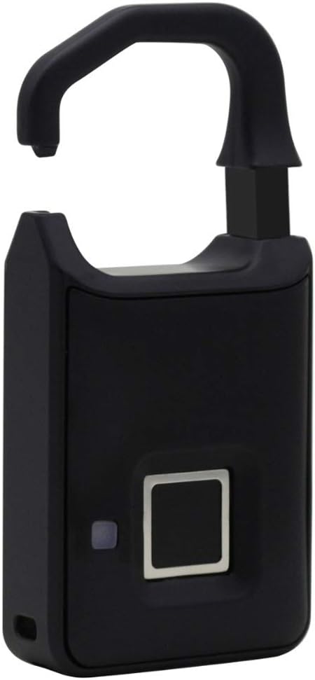 Fingerprint Lock Smart Keyless USB Rechargeable Access IP65 Waterproof Anti-Theft Security Padlock Door Luggage Case Lock