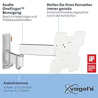 Vogel's Comfort TVM 3245 Vollbewegliche Weiße TV-Wandhalterung für 19-43'' – Ansicht 3