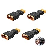 4 Stücke XT90 zu XT60 Stecker Adapter, XT60 Männlich Stecker auf XT90 Buchse Adapter XT90 Buchse Akku Aufladen Konverter Kein Drahtadapter für RC Auto Drohne Quadcopter Modell LiPo Batterie