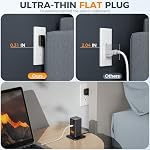 Charging Station, TESSAN 100W Max GaN USB C Charger Block, 6-Ports and 3 AC Outlets Power Tower, Fast Charging for Multiple Devices, Compatible with iPhone, Samsung, MacBook and More