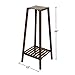 Magshion 2-Tier Bamboo Plant Stand, 30 Inch Height Tall Plant Shelf for Indoor/Outdoor, Rustic Flower Pot Holder for Balcony, Patio, Corner