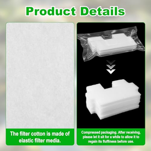 4 pads de filtro para caja de cascada 8in pre-cortados miniatura 3