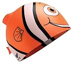TYR Happy Fish Junior Silicone Cap, Orange