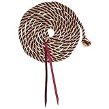 Showman Rustic Mocha Mohair Mecate Reins - 22 Ft