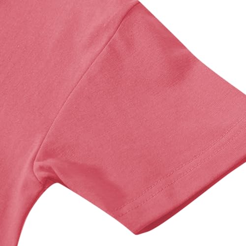 Girls Kids T Shirt Easter Day Letter Print Short Sleeve Shirt Cute Bunny Losses Soft Fit Summer Tops Clothes for Teen3