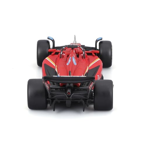 Image of BBURAGO - Ferrari SF-24 Charles Leclerc #16 2024 - Realistic Car Model in 1:43 Scale, Driven by Charles Leclerc - Official Ferrari License, Recommended Age 3+ Years