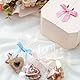 MORSUNBELA Schleifen Kleine Deko Schleife Geschenkschleifen Geschenk für Geschenkverpackungen Valentinstag Hochzeit Weihnachten 50 Stück Gold