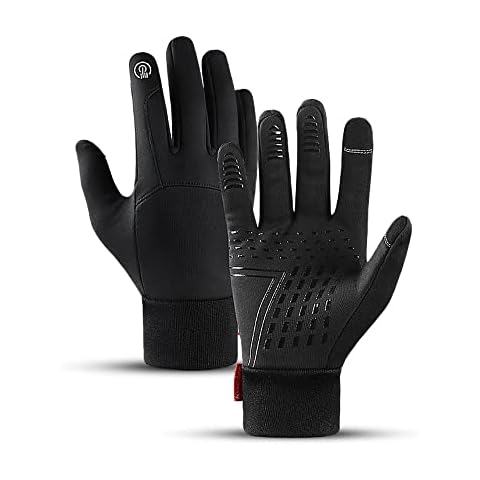 Xatilo Winter Gloves Waterproof Anti-Slip Mittens Touch Screen Outdoor Windproof Unisex L Cover