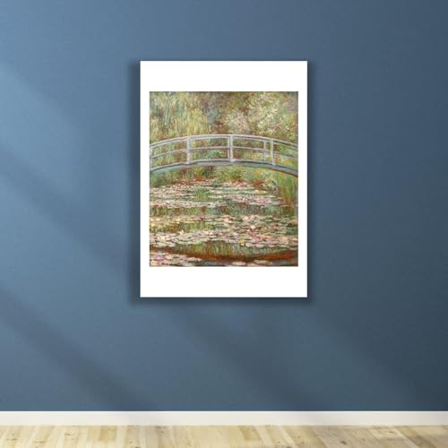Impression Claude Monet Pont sur un étang de nénuphars grand format mat