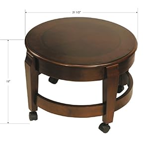 Nesting Table Set with Mini Table on Wheels
