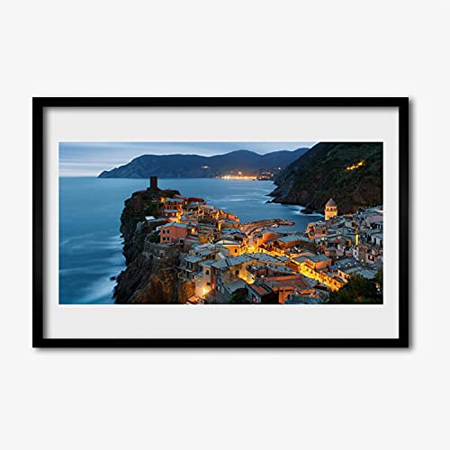 Affiche encadrée 60x40 cm avec cadre en MDF paysage marin Tulup