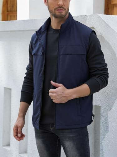 Men's Fishing Vest Utility Casual Lightweight Outdoor Vest Work Fish Photo Travel Sleeveless Jackets Vest2