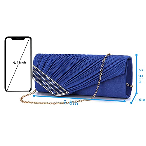 Image of Goclothod Evening Clutch Handbag Women Fashion Crossbody Shoulder Bag Chain Purse