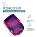 Rockadex - Silicone Case Compatible for Freestyle Libre Reader, Custom-Designed to Suit Libre 1 & 2, Diabetic Supplies… (Purple)