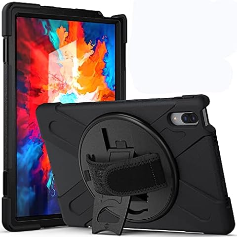 Funda Lenovo Tab P11 Pro 11.5" TB-J706F TB-J706L, Híbrido Tres Capas Funda Carcasa Protector con Correa de Mano Cover