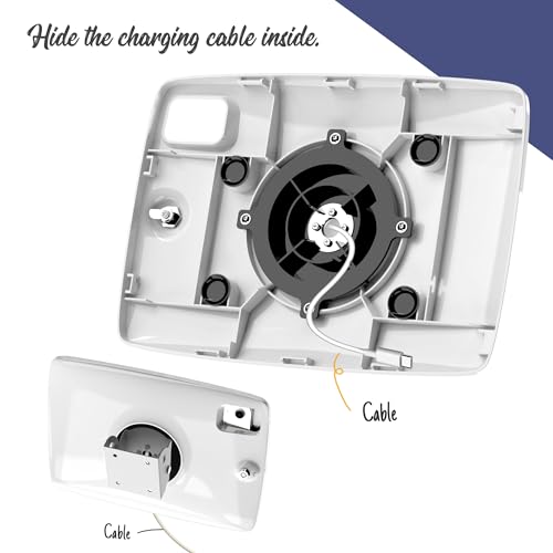 Image of Tablet Wall Mount Lockable Tiltable Anti Theft Security - Compatible with 10.9 inch iPad 10th, Pro 11 inch 1 2 3 4, Air 4 5, Air 11''(M2 /M3 /M4), iPad 11 inch(A16) - BSW102WA (Pack of 2)