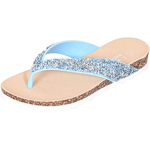 Emma Shoes Women Flip Flop BIJOUX Baby Blue 5 Cover