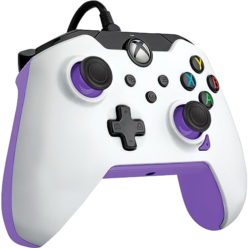 Pdp Filaire Manette Fuse Blanc pour Xbox Series X|S, Gamepad, Filaire Video Game Manette, Gaming Manette, Xbox One, Licence Officiel - Xbox Series X