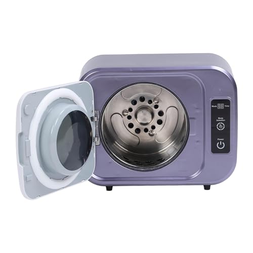 Compact Dryer, 300W Portable Clothes Dryer, 3 Adjustable Settings Compact Laundry Dryer with Exhaust Duct Stainless Steel Liner, for Apartments, Dorm, RVs(US-Green)