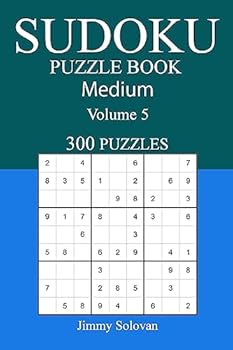 Paperback 300 Medium Sudoku Puzzle Book: Volume 5 Book
